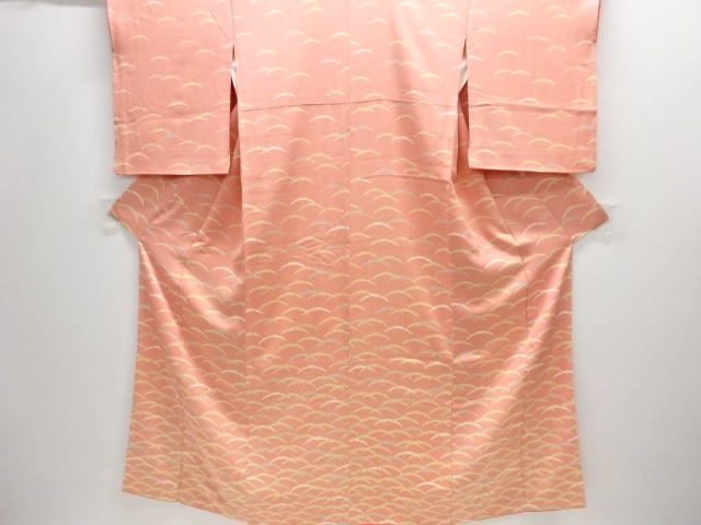 雪芝模様付け下げ小紋着物